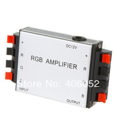 10pcs/lot dc12v 24v clip rgb led amplifier controller for rgb led strip