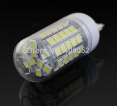 10pcs/lot e27 led g9 9w led bulb lamp warm white/ white, 59leds 5050smd led corn light 220v -240v