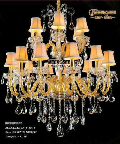 18 lights murano venetian style massive el gold crystal chandelier lusters lighting chrystal pendants luminaire md8344 [glass-chandeliers-3575]