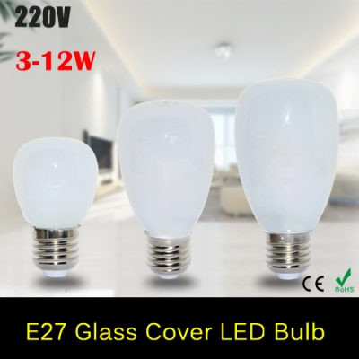 1pcs new arrival glass cover led lamp e27 3w 5w 7w 10w 12w ac 220v 240v bubble ball led bulb 2835 smd pendant lights chandeliers [hight-quality-ball-bulb-3936]