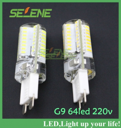 2pcs g9 led 6w 3014smd 64led 200lm warm white white non-polar led bulb lamps high lumen energy saving ac110v-220v [g9-lamp-3535]