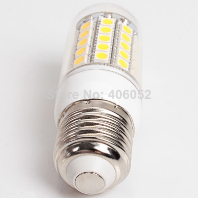50pcs/lot ultra bright g9 e27 5050smd led lamp 220v 9w 59 led corn bulb light warm white/white [led-corn-light-5180]