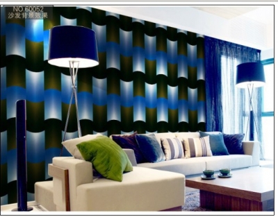 5m vintage style damask pattern non-woven flocking wallpaper rolls wallpaper [wallpaper-9113]