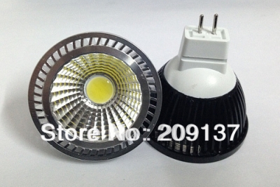 5w mr16 12v cob led high power dimmable cool white spot light lamp [mr16-gu10-e27-e14-led-spotlight-6895]