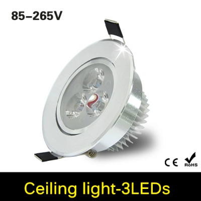 9w cree led ceiling lamp downlight with power driver ac85v 110v 265v waterproof recessed spot light for home indoor lighting [led-downlight-5346]