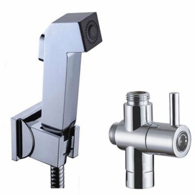 bathroom abs handheld multiple bidet spray toilet diaper sprayer shower shattaf jet with t-adapter bd224-a [bidet-faucet-2117]