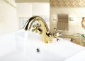 beautiful style golden bathroom bathtub tap faucet mixer 8637k