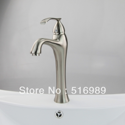 brand new nickel brushed bathroom tap kitchen basin mixer tap sink faucet ch-01 [nickel-brushed-7362]