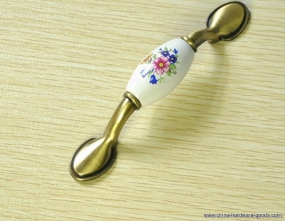 bronze cabinet wardrobe ceramic cupboard drawer door knob pulls handles 76mm 2.99" mbs238-6 [Door knobs|pulls-927]