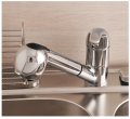 fashion polished chrome finished pull out spout bathroom basin kitchen sink mixer tap faucet