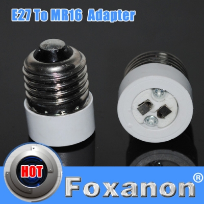 foxanon brand e27 to mr16 ceramics lamp base adapter, lamp holder converter, mr16 lamp holder, e27 lamp base 1pcs/lot