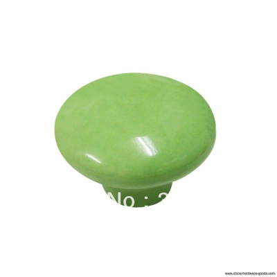 green colored ceramic bedroom furniture knobs handle knob whole and retail discount 50pcs/lot p green