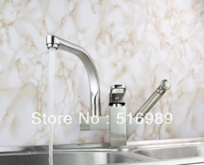 new brand 360 degree swivel kitchen tap faucet pull out chrome polished basin mixer brass tree7
