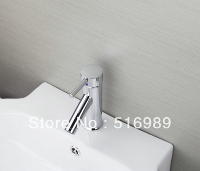 single handle modern chrome bathroom vessel sink lavatory basin faucet mixer tap f6101-1
