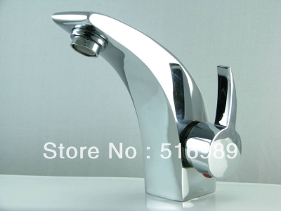spray new brand bathroom chrome deck mount single handle wash basin sink vessel torneira tap mixer faucet y-121 [bathroom-mixer-faucet-1975]