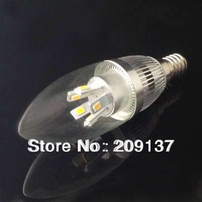 super bright led candle bulb 7w 5630 smd 10 led candle lamp e12|e14 warm|cool white 85v-265v 10pcs/lot [led-candle-bulb-4778]