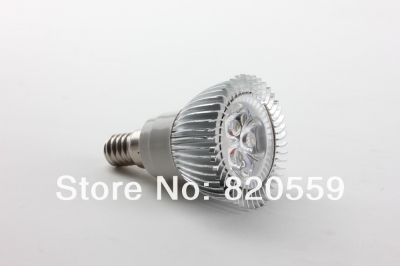whole and ultra bright 4pcs/lot e14 3w 270lm natural white and warm white led spotlight led bulb 85-265v