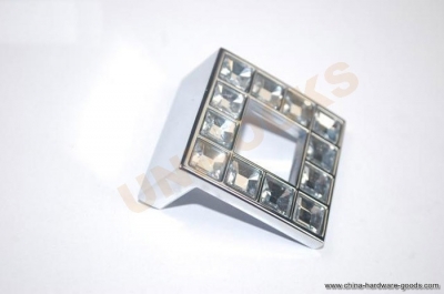 10pcs k9 crystal glass furniture hardware cabinet handle drawer knobs (48mm*48mm)