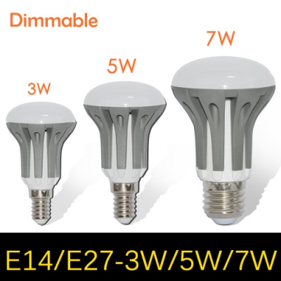 1pcs dimmable 3w 5w 7w e14 e27 ac 185v - 265v umbrella led lamps 2835 smd chandelier led bulb light pendant lights r39 r50 r63