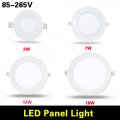1pcs newest ultra thin design led panel light 3w 6w 9w 15w recessed downlight 110v 220v ceiling lamp +power driver for lighting