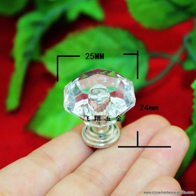 25*24mm diamond head acrylic handle plastic drawer furniture gift crystal handle crystal knobs whole [Door knobs|pulls-292]