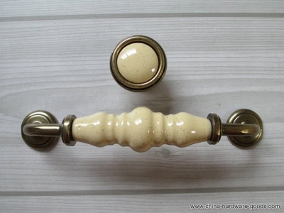 5" large drawer handles / kitchen cabinet handle pulls dresser pull handles knobs antique brass ceramic furniture door hardware