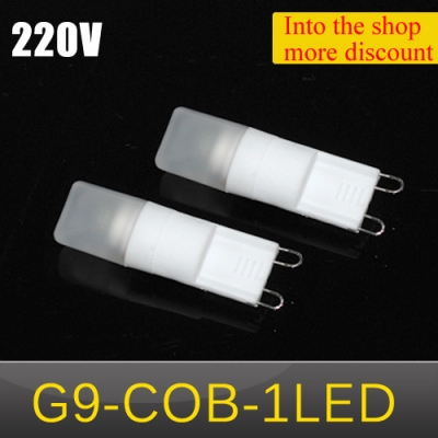 5pcs mini g9 220v 5w led ceramic crystal lamp corn bulb chandelier cob spot light ac220v 240v