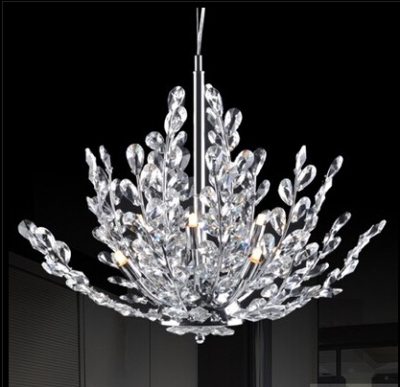 8 light crystal chandeliers light floral french crystal lustre light suspension lamp md2367 d710mm h470mm