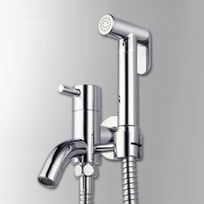 brass toilet bibcock protable hand held bidet shower spray gun/women bidet faucet shattaf shower set wall mounted torneira ducha [wall-mounted-basin-faucets-9056]