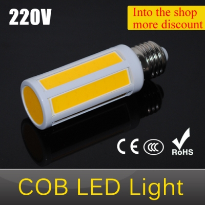 cob led e27 7w smd cobsmd bulb lamp ultra soft bright ac 220v 108 leds for home crystal chandeliers pendant light 1pcs/lots