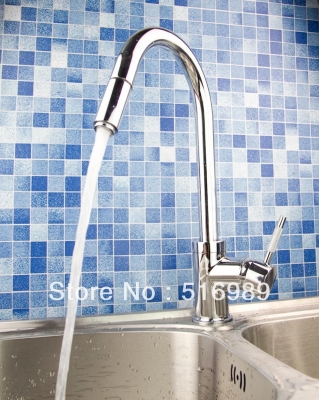 contemporary luxuriant kitchen pull out chrome good quality mixer faucet tap swivel hejia119