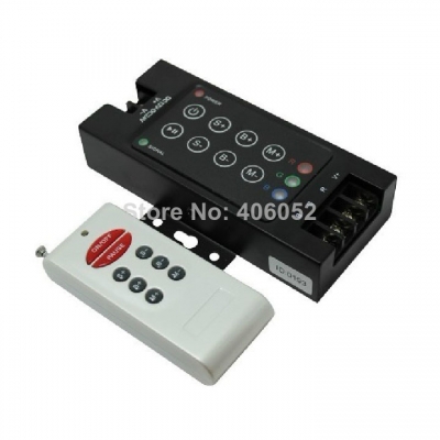 dc12v 10a iron shell 8 keys 360w remote wireless rgb led strip rf controller [led-controller-5044]