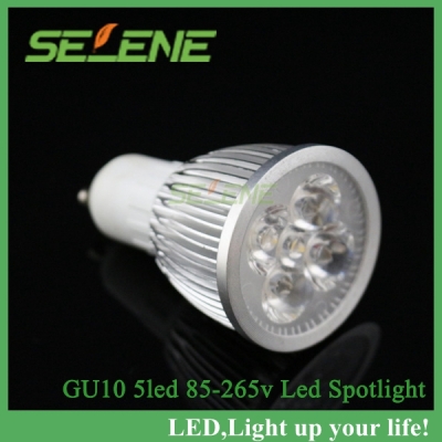 factory directly 10pcs/lot gu10 15w 5x3w 85-265v dimmable led light corn lamp bulb spotlight