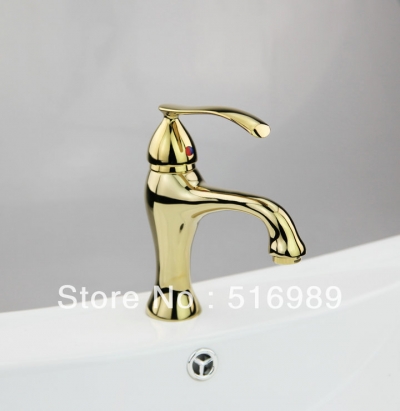 gilded kitchen sink bathroom basin sink mix tap brass faucet p-002