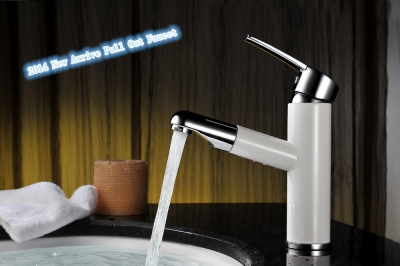 grilled white paint pull out basin bathroom thermostatic faucet single handle and cold sink mixer tap torneira banheiro