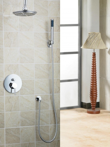 hello modern bathroom rain shower banho de chuveiro set 8" wall mount faucet tap shower head 50235-22a/00 for bath shower set