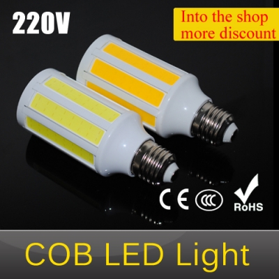 high power 10w cob led lamps wall e27 cobsmd soft light protect eyesight ac 220v super brightness corn bulb chandelier 10pcs/lot