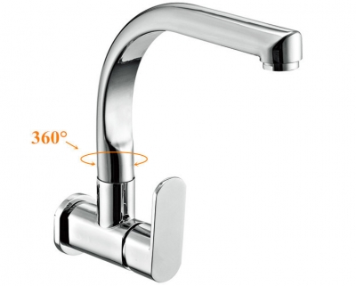 in wall kitchen faucet for kitchen single cold tap sink faucet chrome in wall faucet/mixer/tap sf418 [kitchen-faucet-4089]