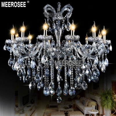 maria theresa chandelier light blue crystal lighting fixtures glass chandelir for bedroom candle large pendentes 12 lamps