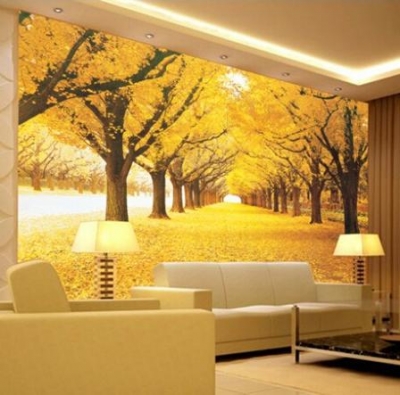 modern 3d wall mural wallpaper,golden grove large murals for living room bedding room,papel de parede 3d moderno