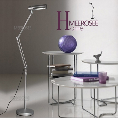 modern aluminum adjustable folding floor lamp for work and study flexible standing reading light