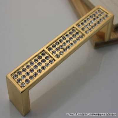 modern minimalist golden bronze diamond crystal wardrobe door furniture cabinet drawer handle cabinet handle