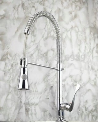 new pull out spray stream kitchen sink faucet chrome mixer tap p-404