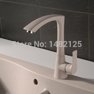russian popular single handle brass painted kitchen faucet mixer tap [kitchen-faucet-4153]