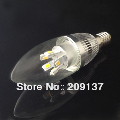 10pcs e14 e12 7w led candle light led bulb lamp led spot light [led-candle-bulb-4698]