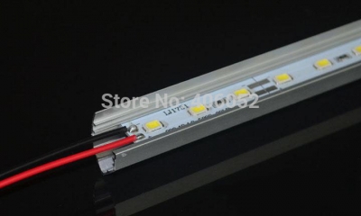 10pcs smd5630 led bar light 12 volt rigid led strip cabinet light 36leds/0.5m with v-shaped aluminum channel