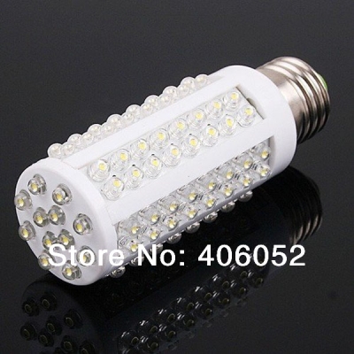 10pcs x whole ac 220-240v 108 led led bulb lamp e27 7w corn light lamparas warm white pure white [led-corn-light-5122]