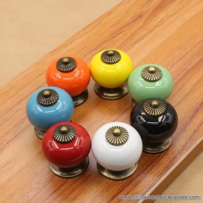 18pcs/pack door handle kitchen cabinet ceramic knobs and handles furniture knob knobs