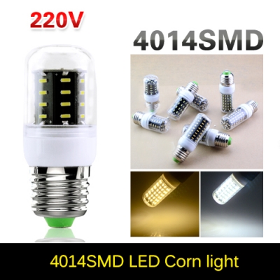 2015 new design high luminous flux 4014 smd led corn bulb spotlight 36led 56led 72led 92led e27 220v led lamp light lampada led [4014-chip-series-777]