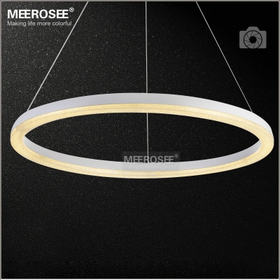26 inch led ring light fixture crystal pendant light modern led lighting white led lustre suspension drop lamp